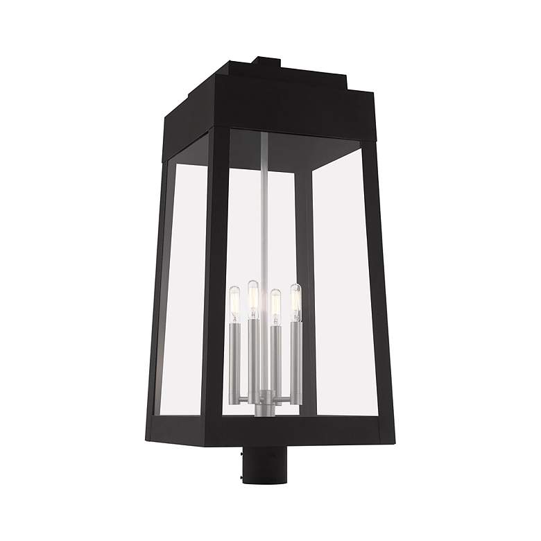 Image 6 Oslo 4 Light Black Outdoor Post Top Lantern more views