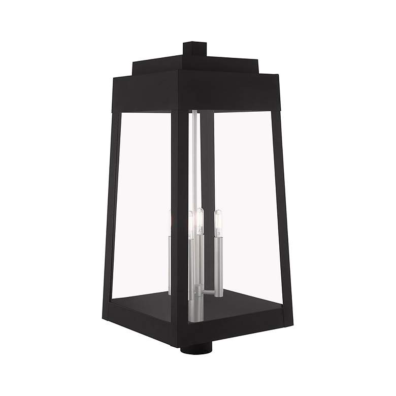Image 7 Oslo 4 Light Black Outdoor Post Top Lantern more views