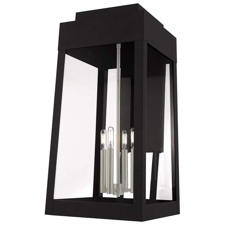 Image 1 Oslo 4 Light Black Outdoor Wall Lantern