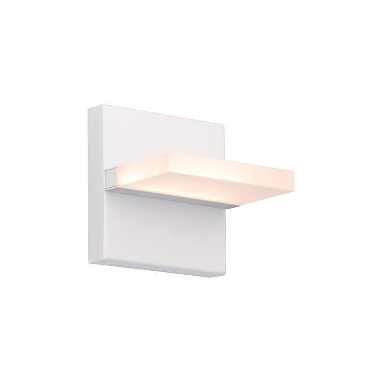 Image 1 Oslo 5"H x 5"W 1-Light Outdoor Wall Light in White