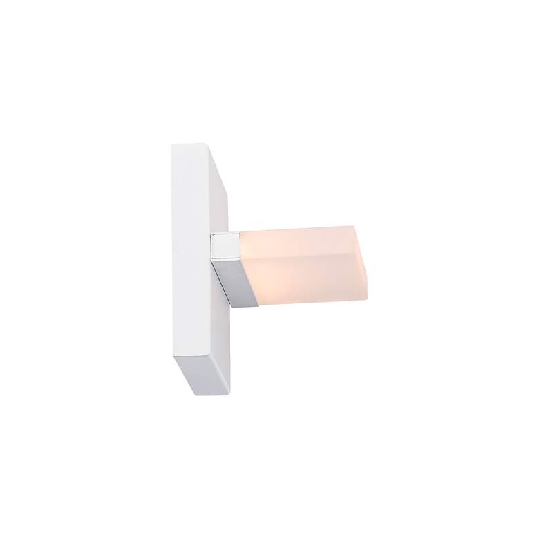Image 3 Oslo 5"H x 5"W 1-Light Outdoor Wall Light in White more views