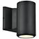 Oslo 6.25" High Matte Black Finish Outdoor Wall Sconce w/ Clear Shade