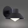 1_Oslo 6 1/2" High Black LED Outdoor Wall Light