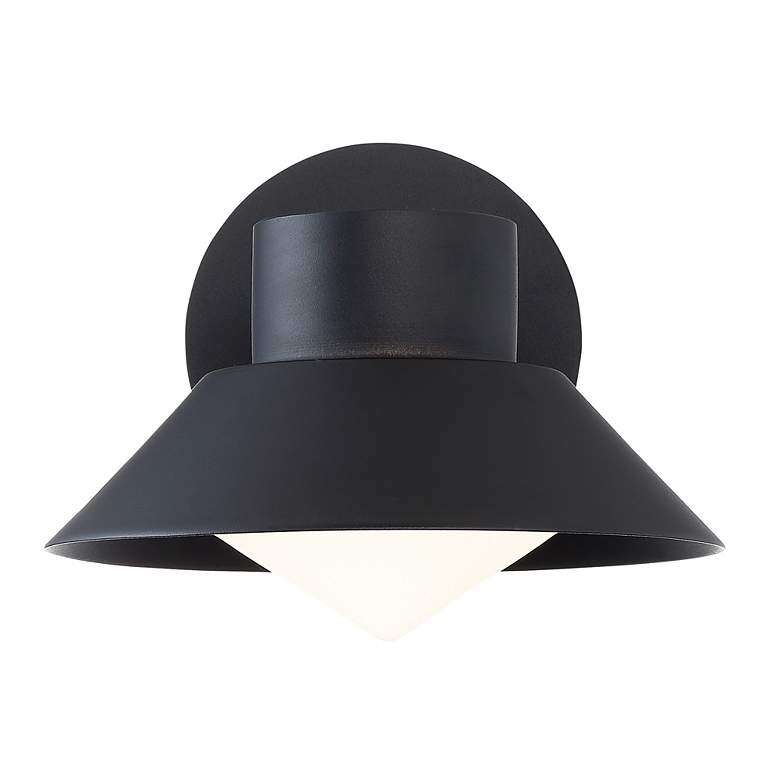 Image 3 Oslo 6 1/2" High Black LED Outdoor Wall Light more views