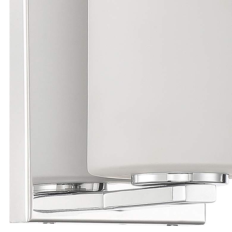 Image 3 Oslo 6 1/4" High Chrome Metal LED Wall Sconce more views