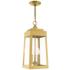 Oslo 8 1/4" Wide Satin Brass 3-Light Outdoor Mini Pendant
