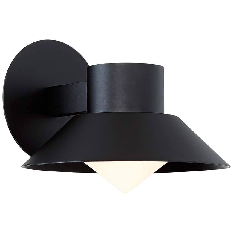 Image 2 Oslo 8"H x 10"W 1-Light Outdoor Wall Light in Black
