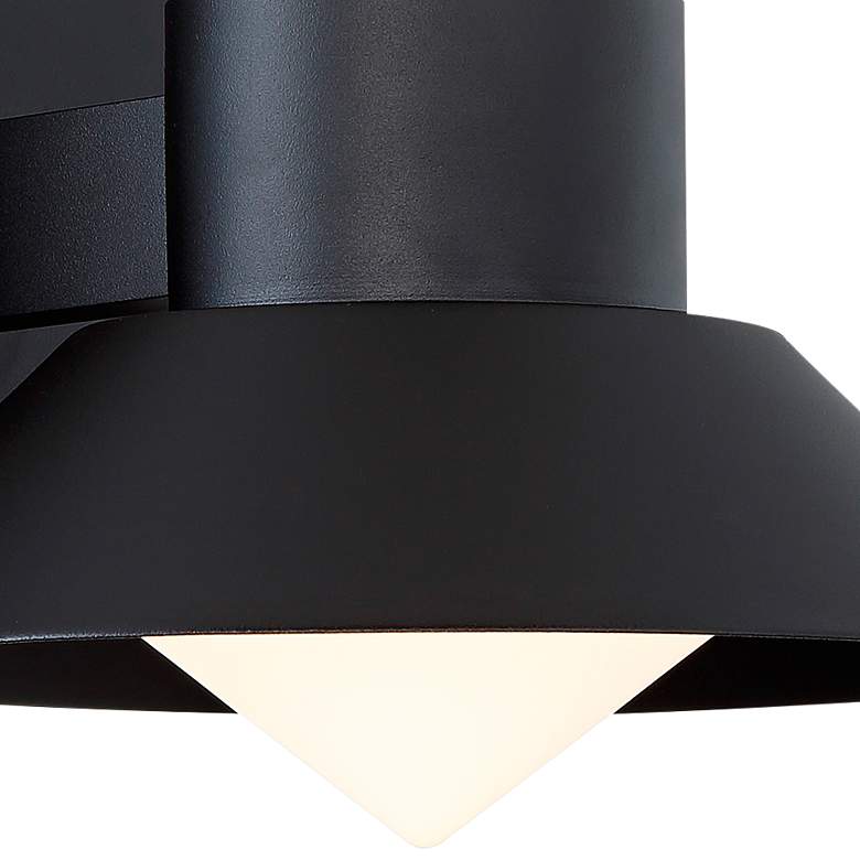Image 3 Oslo 8"H x 10"W 1-Light Outdoor Wall Light in Black more views