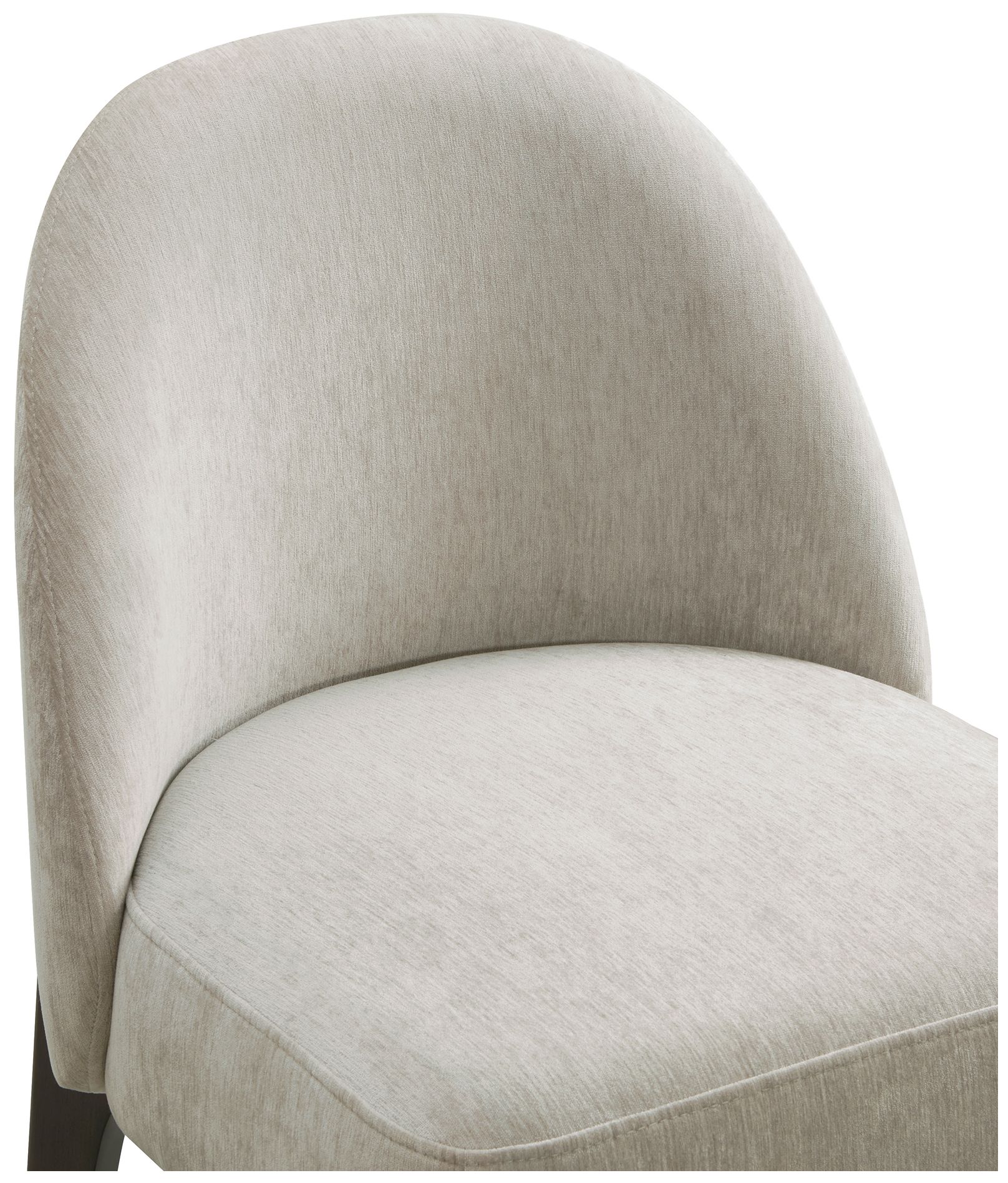 Image 6 Oslo Contemporary Modern Chenille Wood Side Chair in Taupe - Set of 2 more views