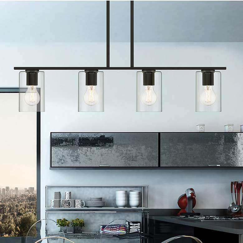 Image 1 Oslo LED Linear Pendant - Matte Black