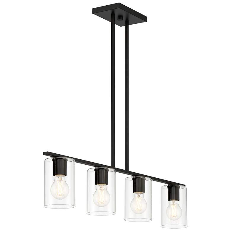 Image 4 Oslo LED Linear Pendant - Matte Black more views