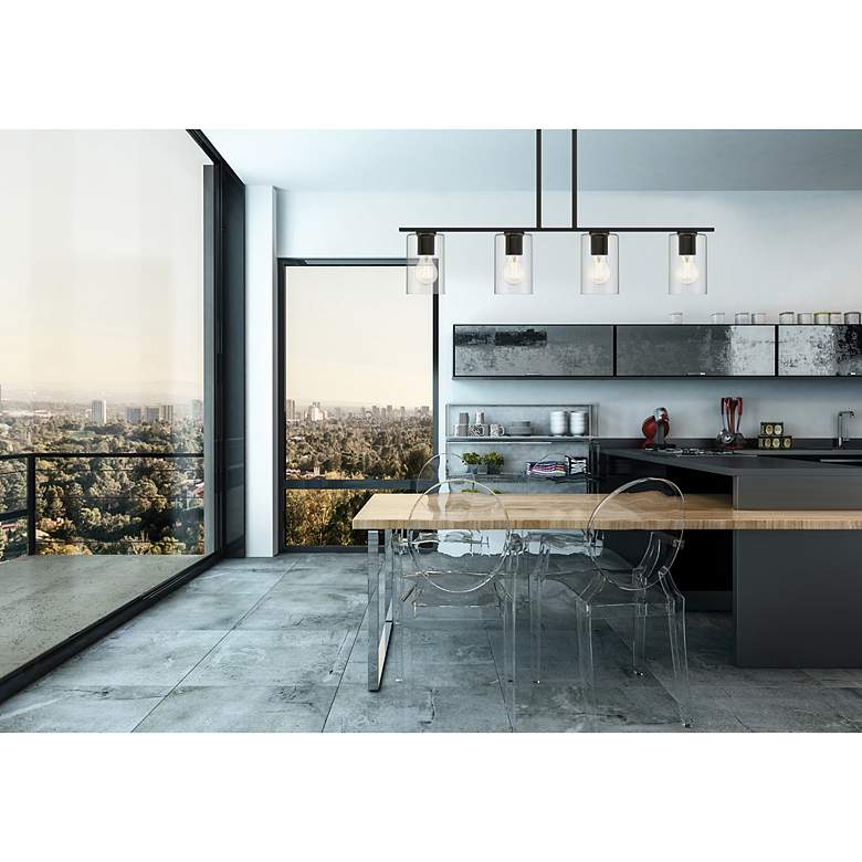 Image 7 Oslo LED Linear Pendant - Matte Black more views