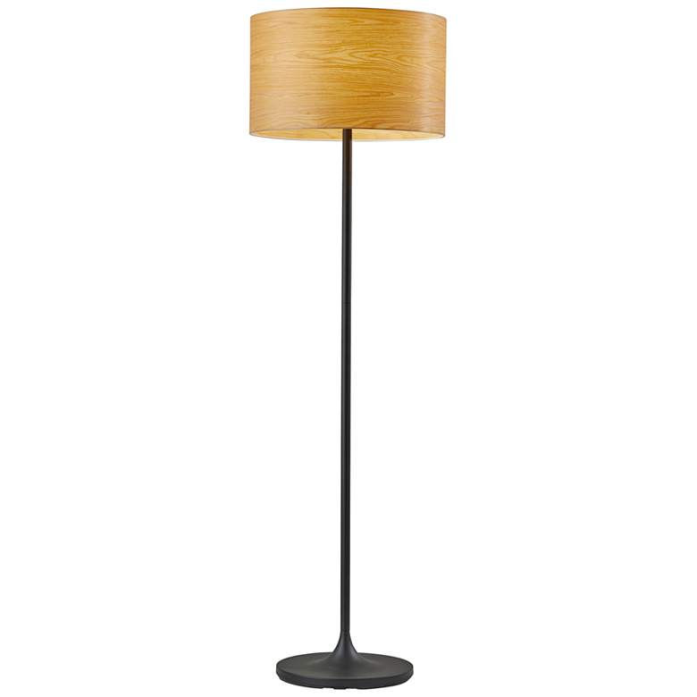 Image 2 Oslo Matte Black Metal Floor Lamp