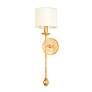 2_Osmond 21" High Vintage Gold Wall Sconce more views