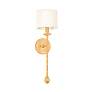 5_Osmond 21" High Vintage Gold Wall Sconce more views