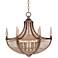 Ospur 22" Wide Clear Beaded Chandelier