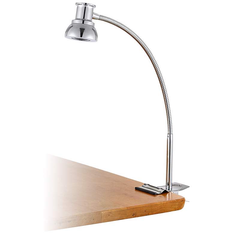 Image 1 Osram Chrome Clamp-On Desk Lamp