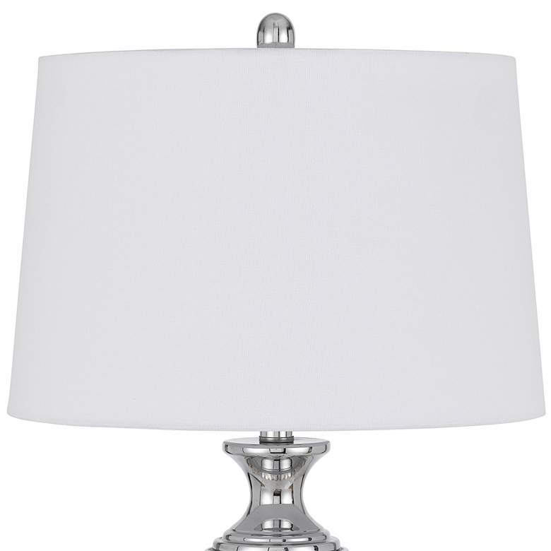 Image 4 Ossona Crackle Glass and Chrome Table Lamp more views