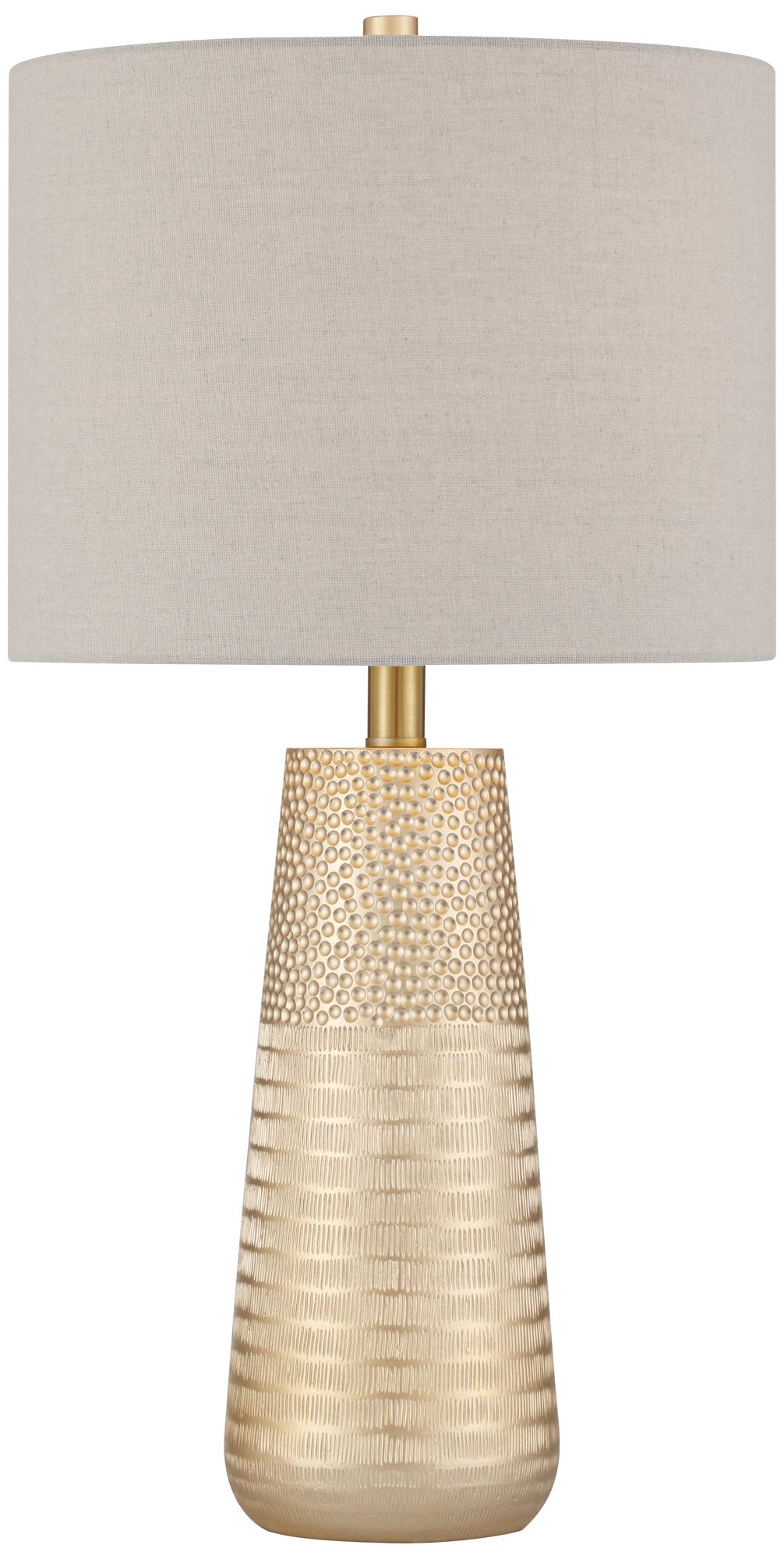 Oswaldo 25 1/4" Textured Gold Modern Table Lamps Set of 2