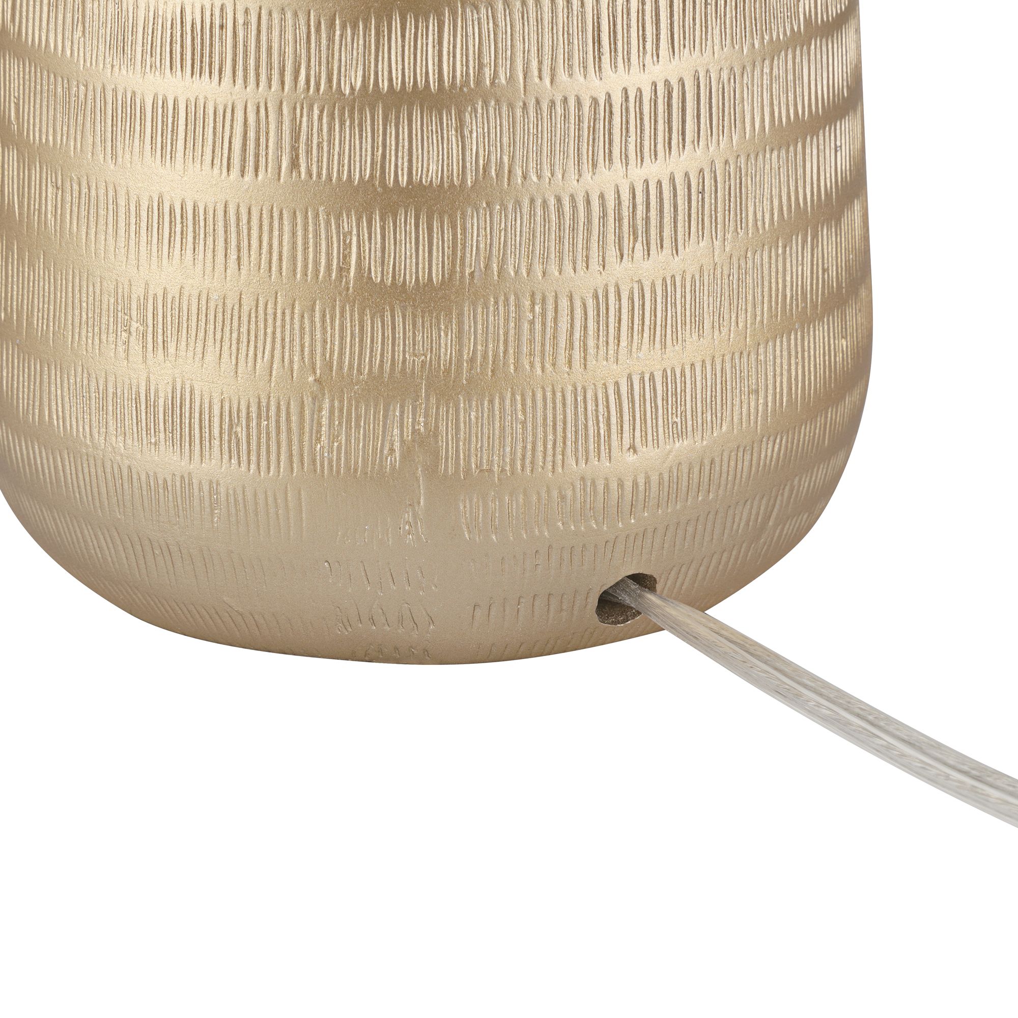 Oswaldo 25 1/4" Textured Gold Modern Table Lamps Set of 2