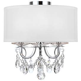 Image2 of Othello 14" Wide Polished Chrome 3-Light Ceiling Light