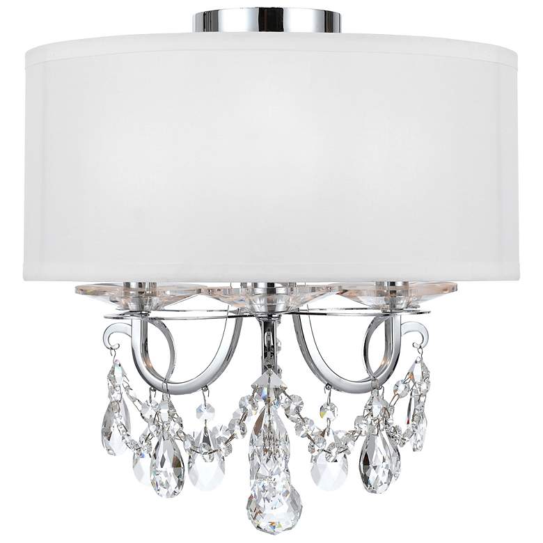 Image 2 Othello 14" Wide Polished Chrome 3-Light Ceiling Light