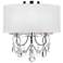 Othello 14" Wide Polished Chrome 3-Light Ceiling Light