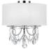 Othello 14" Wide Polished Chrome 3-Light Ceiling Light
