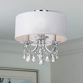Image1 of Othello 14" Wide Polished Chrome 3-Light Ceiling Light