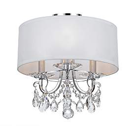 Image3 of Othello 14" Wide Polished Chrome 3-Light Ceiling Light more views