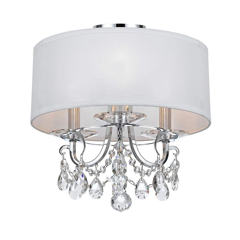 Image 3 Othello 14" Wide Polished Chrome 3-Light Ceiling Light more views