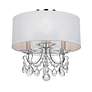 3_Othello 14" Wide Polished Chrome 3-Light Ceiling Light more views