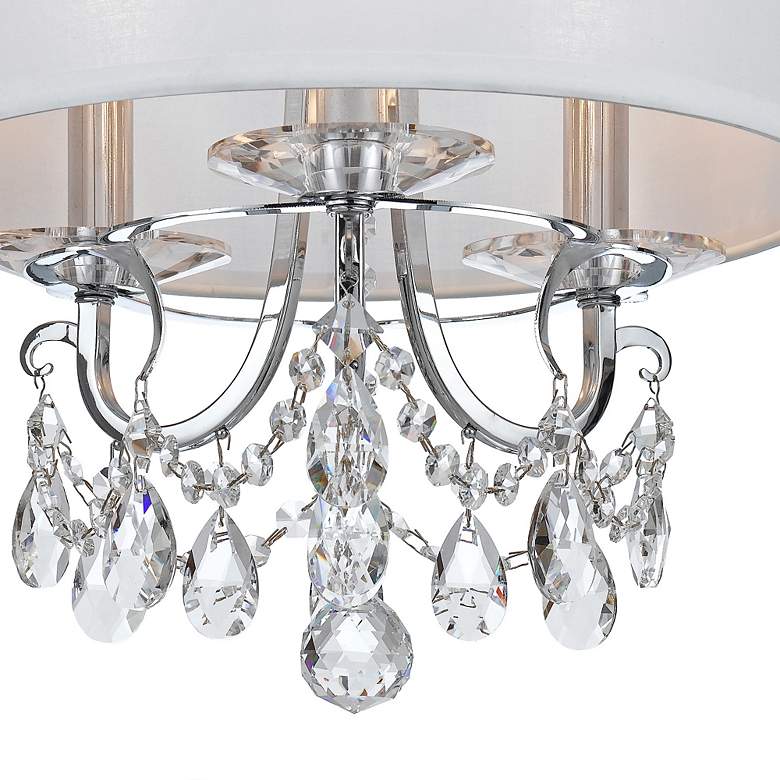 Image 4 Othello 14" Wide Polished Chrome 3-Light Ceiling Light more views