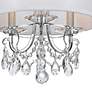4_Othello 14" Wide Polished Chrome 3-Light Ceiling Light more views