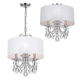 Image5 of Othello 14" Wide Polished Chrome 3-Light Ceiling Light more views