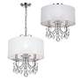 5_Othello 14" Wide Polished Chrome 3-Light Ceiling Light more views