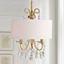 1_Othello 14" Wide Vibrant Gold Crystal 3-Light Chandelier