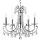 Othello 20 1/2"W Polished Chrome 5-Light Crystal Chandelier