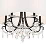 7_Othello 24" Wide Matte Black Crystal 5-Light Chandelier more views