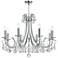 Othello 31" Wide Polished Chrome 8-Light Crystal Chandelier