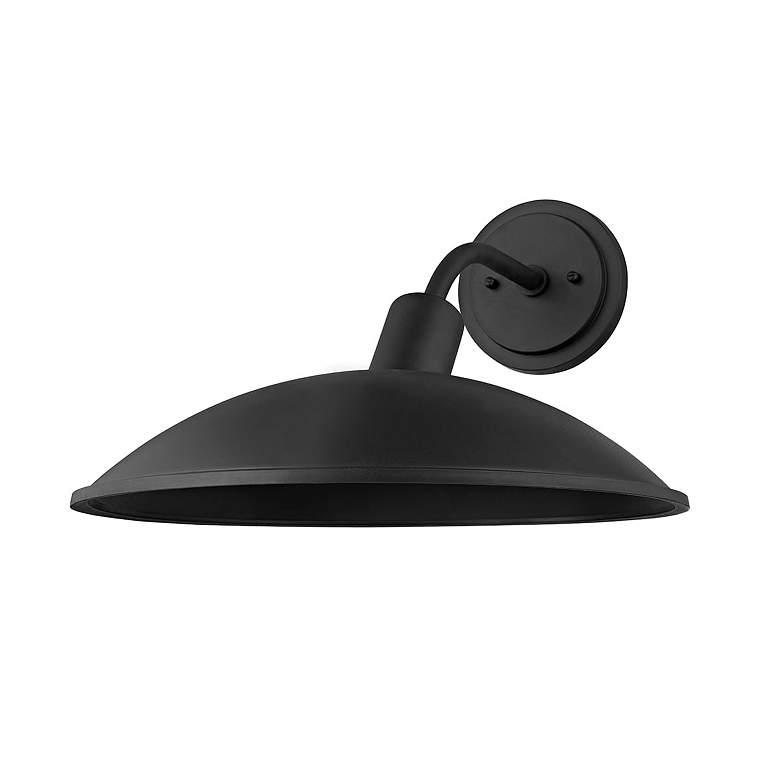 Image 2 Otis 10 3/4 inch High Textured Black Marine Grade Outdoor Wall Light