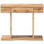 Otis 35 1/2" Wide Oak Brown Wood 3-Drawer Console Table