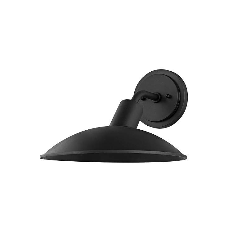 Image 2 Otis 8 3/4" High Textured Black Marine Grade Outdoor Wall Light more views