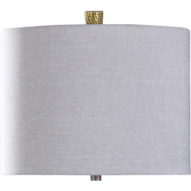 Image 2 Ottey 30" Dimpled Satin Brass and Nickel Urn Table Lamp more views