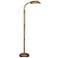 OttLite Alexander Brass Energy Saving Gooseneck Floor Lamp