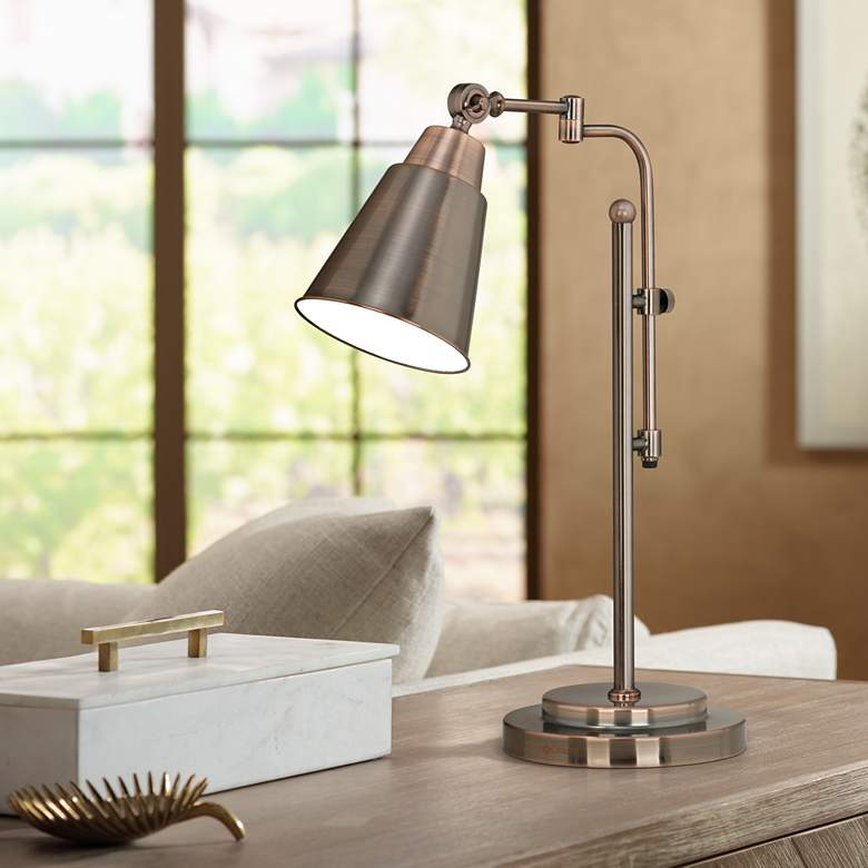 Image 1 OttLite Provo Oil-Rubbed Bronze Adjustable Desk Lamp