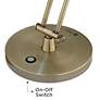 OttLite Refine 24" Brass Touch Control LED USB Adjustable Desk Lamp in scene
