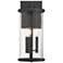 Otto 18.75 in. 3-Light Matte Black Modern Outdoor Wall Lantern with Glass