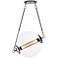 Otto 28 1/2" Wide Brass with Black Pendant Light