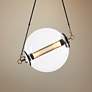 Otto 28 1/2" Wide Brass with Black Pendant Light